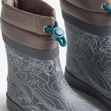 Wheat Footwear Thermo Barefoot Rubber Boot Arden Rubber Boot 9872 dark reflective map