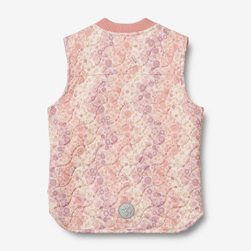 Wheat Outerwear Thermo Gilet Ede Vest 9518 lilac flower rainbow