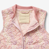 Wheat Outerwear Thermo Gilet Ede Vest 9518 lilac flower rainbow