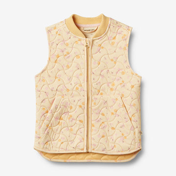 Wheat Outerwear Thermo Gilet Ede Vest 9522 yellow cherries
