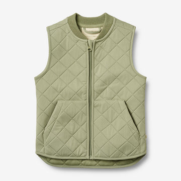 Wheat Outerwear Thermo Gilet Ede Vest 1145 green tea