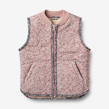 Wheat Outerwear Thermo Gilet Eden Vest 9540 soft lavender flowers