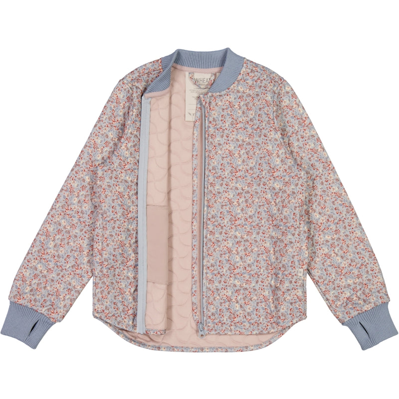 Wheat Outerwear Thermo Jacket Loui Thermo 9052 dusty dove flowers