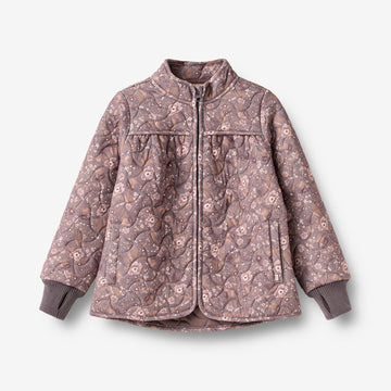 Wheat Outerwear Thermo Jacket Thilde Jacket 9565 purple stone flowers