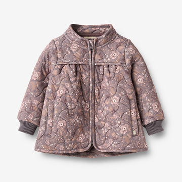 Wheat Outerwear Thermo Jacket Thilde Jacket 9565 purple stone flowers