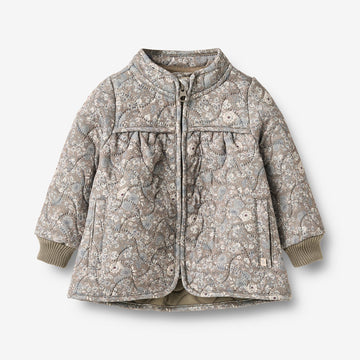 Wheat Outerwear Thermo Jacket Thilde Jacket 9673 grey stone flowers