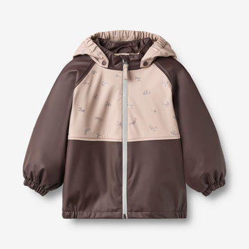 Wheat Outerwear Thermo Rain Jacket Ajojo Jacket 9620 chocolate plum