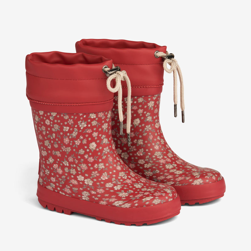 Wheat Footwear Thermo Rubber Boot Print Rubber Boots 2077 red flowers