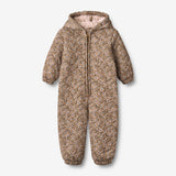 Wheat Outerwear Thermosuit Hayden | Baby Thermo 1124 caramel anemones