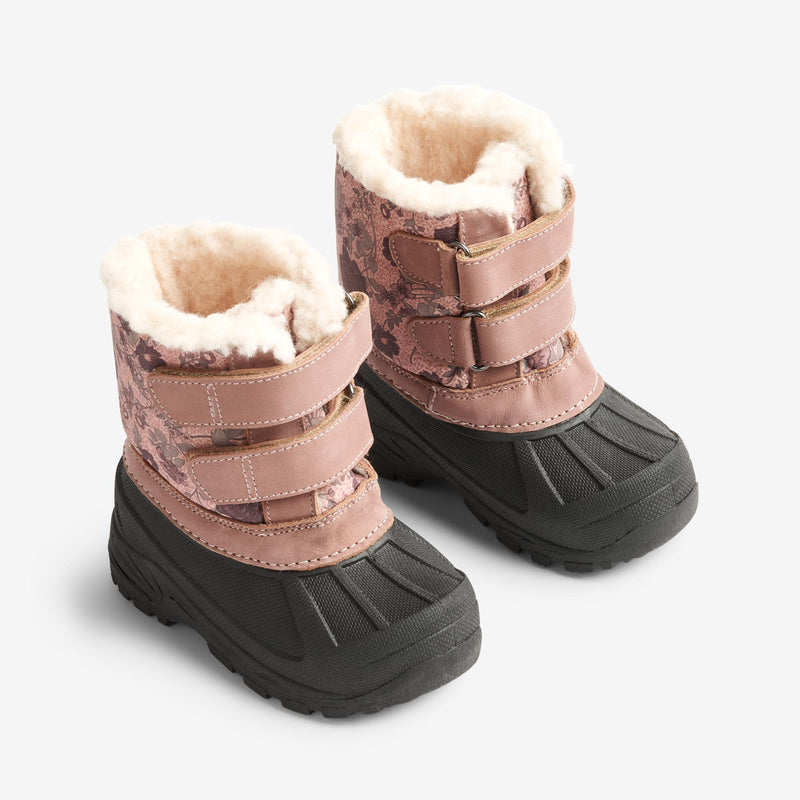 Wheat Footwear Thy Thermo Pac Boot Print Winter Footwear 2163 dusty rouge 