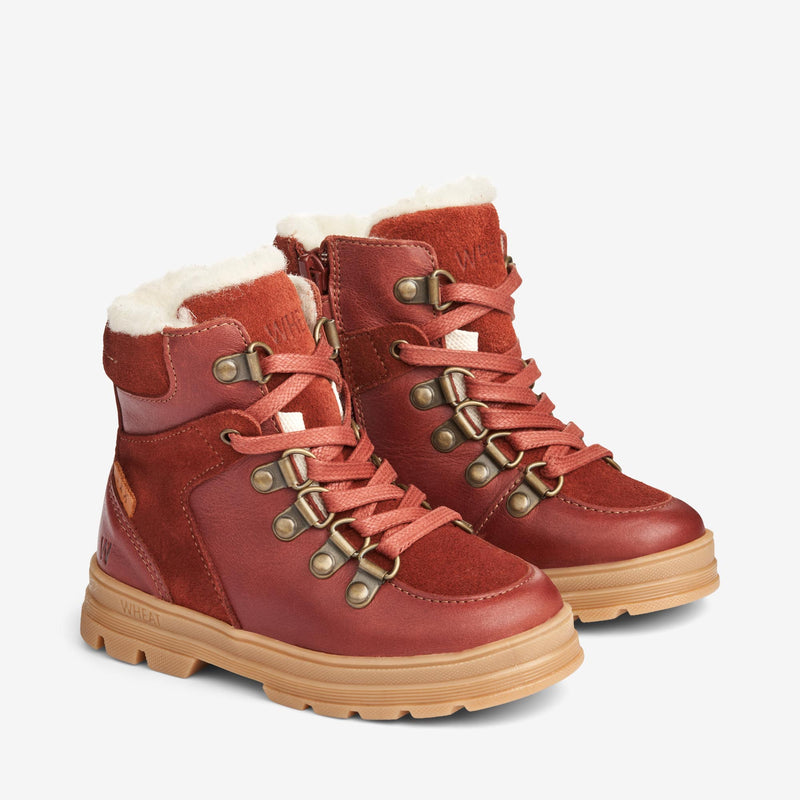 Wheat Footwear Toni Tex Hiker Winter Footwear 2072 red