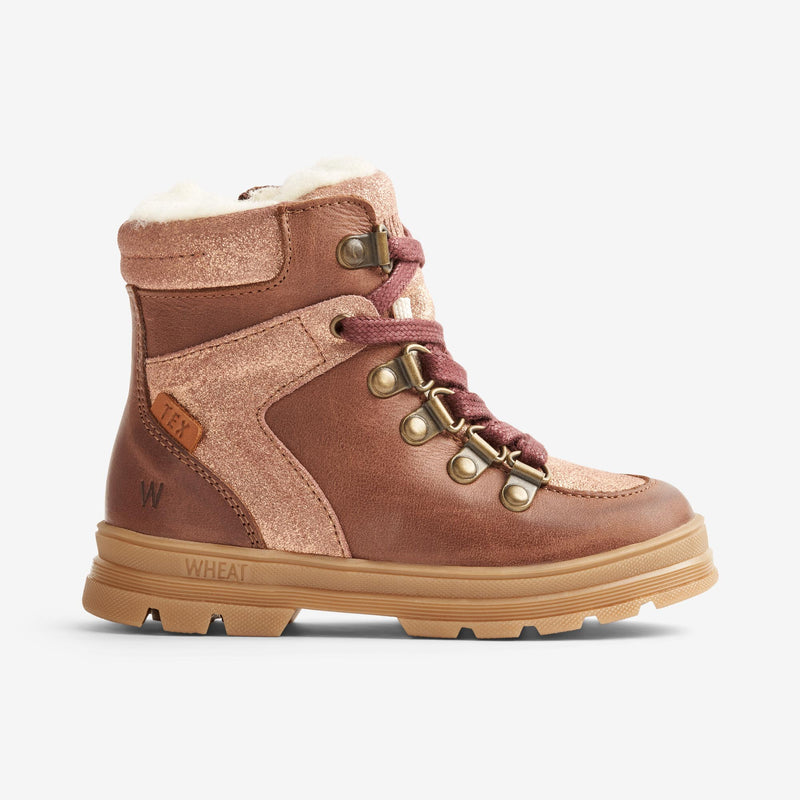 Wheat Footwear Toni Tex Hiker Glitter Winter Footwear 2026 rose