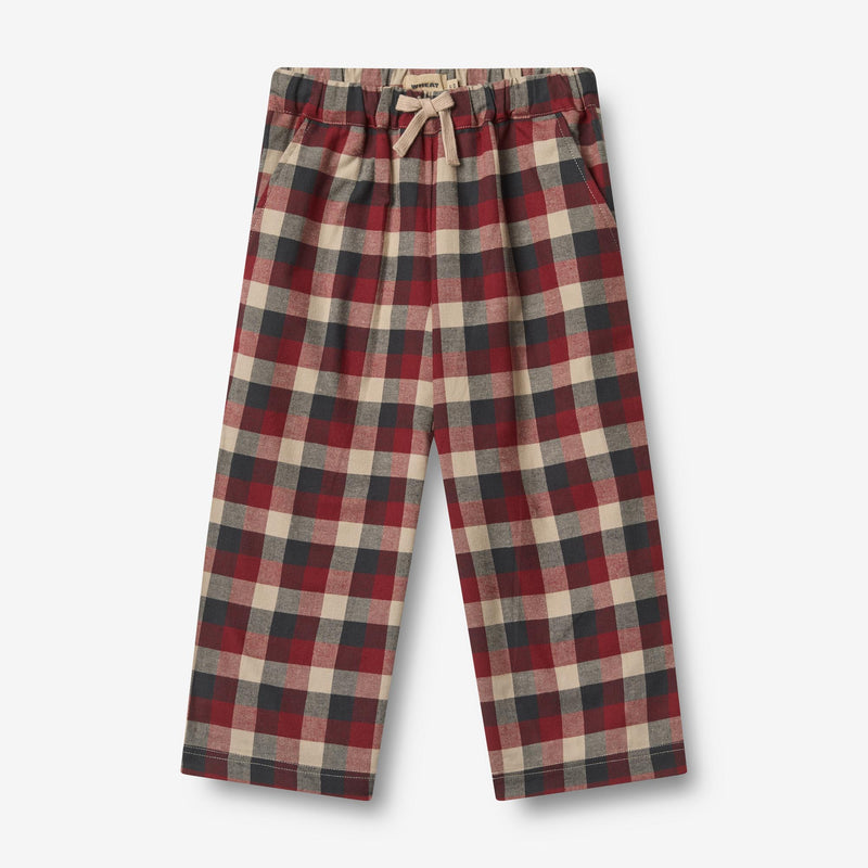 Wheat Main Trousers Sasha Trousers 9588 red blue check