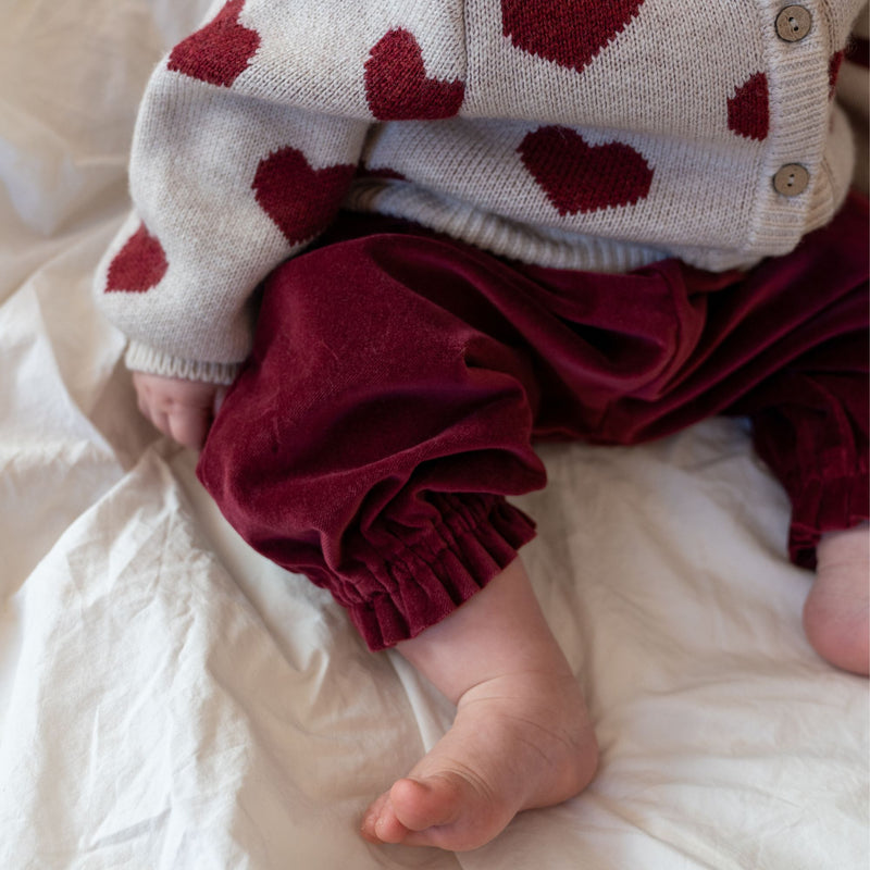 Wheat Main Trousers Winter Polly Trousers 9590 ruby red