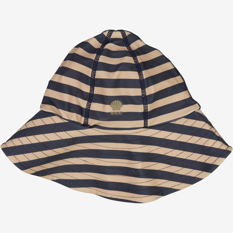 Wheat Main UV Sun Hat Swimwear 1073 ink stripe