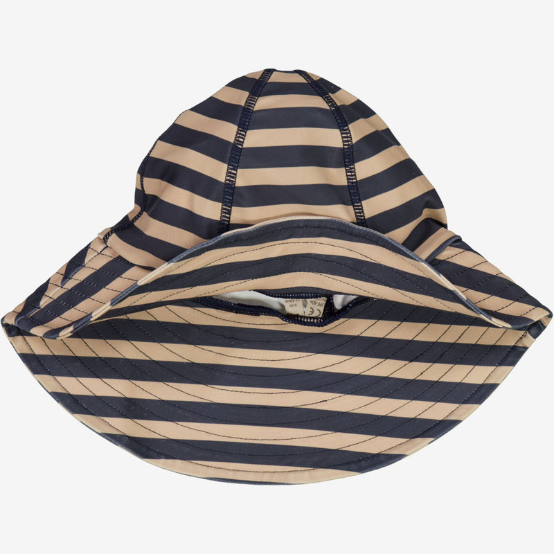 Wheat Main UV Sun Hat Swimwear 1073 ink stripe
