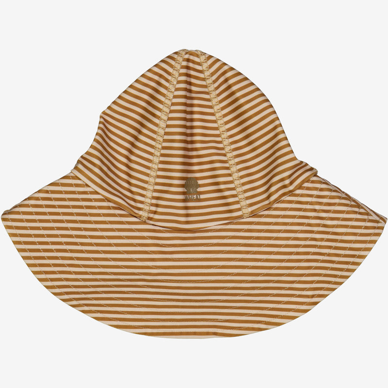 Wheat UV Sun Hat Swimwear 5096 golden green stripe