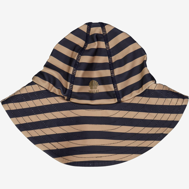 Wheat UV Sun Hat | Baby Swimwear 1073 ink stripe