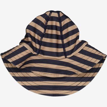 Wheat Main UV Sun Hat | Baby Swimwear 1073 ink stripe