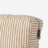 Wheat Main Wash Bag Large Ziggi Home 9524 cappucino stripe