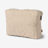 Wheat Main Wash Bag Large Ziggi Home 9524 cappucino stripe