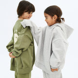 Wheat Collab Wheat x Pernille Teisbæk | Hoodie Bonno Sweatshirts 0105 grey melange