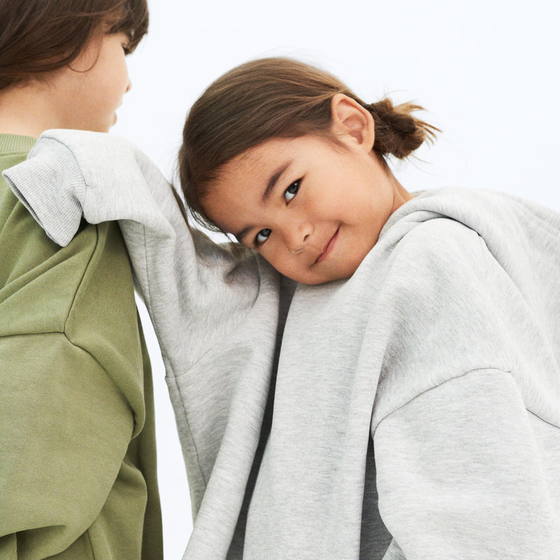 Wheat Collab Wheat x Pernille Teisbæk | Hoodie Bonno Sweatshirts 0105 grey melange