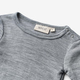 Wheat SMU Wool Body L/S Lucca Body 0224 melange grey