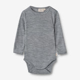 Wheat SMU Wool Body L/S Lucca Body 0224 melange grey