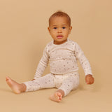 Wheat Main Wool Body L/S Lucca Body 9732 eggshell stars