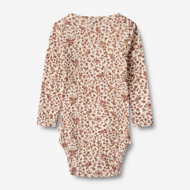 Wheat Wool Wool Body L/S Lucca Underwear/Bodies 2475 rose flowers