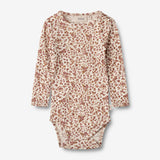 Wheat Wool Wool Body L/S Lucca Underwear/Bodies 2475 rose flowers