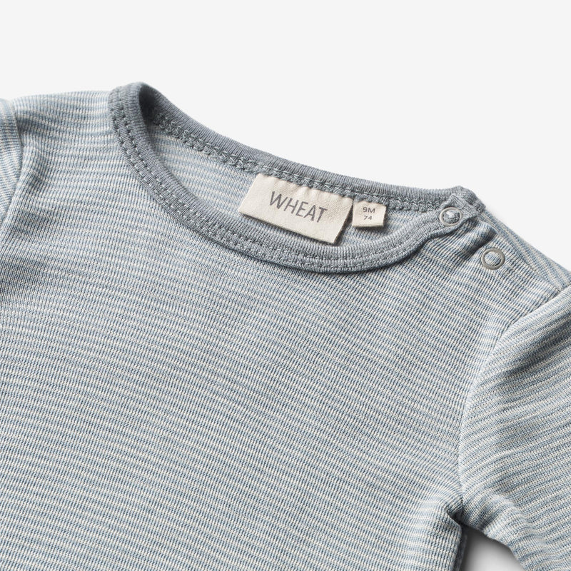 Wheat Wool Wool Body L/S Lucca Underwear/Bodies 1522 cloudy sky stripe