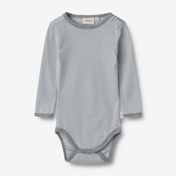 Wheat Wool Wool Body L/S Lucca Underwear/Bodies 1522 cloudy sky stripe