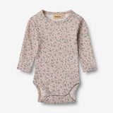 Wheat Wool Wool Body L/S Lucca Underwear/Bodies 1481 blue flowers
