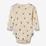 Wheat Wool Wool Body L/S Lucca Underwear/Bodies 9564 penguins