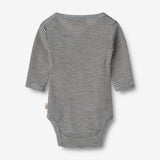 Wheat SMU Wool Body L/S Willow Underwear/Bodies 1433 navy stripe