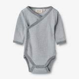 Wheat Wool Wool Body L/S Willow Underwear/Bodies 1522 cloudy sky stripe