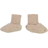 Wheat Wool Wool Fleece Booties Acc 3204 khaki melange