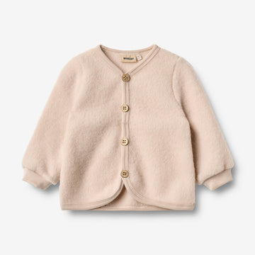 Wheat Wool Wool Fleece Cardigan Kari Sweatshirt 1356 pale lilac