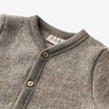 Wheat Wool Wool Fleece Cardigan Kari Sweatshirt 3015 brown melange