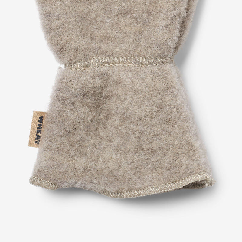 Wheat Wool Wool Fleece Miitens Jay Accessory 3204 khaki melange