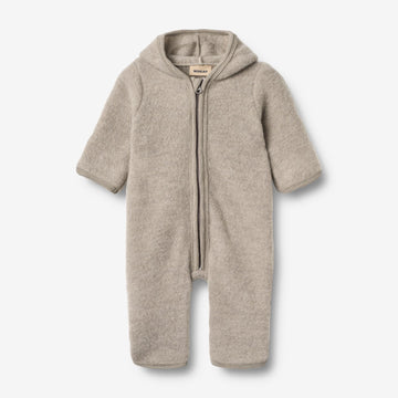 Wheat Wool Wool Fleece Suit Ata Jumpsuit 3204 khaki melange