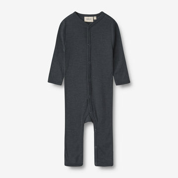 Wheat Wool Wool Jumpsuit L/S Dusty Jumpsuit 1432 navy