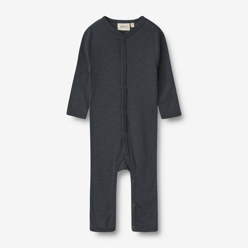 Wheat Wool Wool Jumpsuit L/S Dusty Jumpsuit 1432 navy
