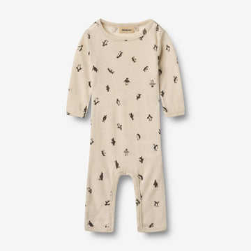 Wheat Wool Wool Jumpsuit L/S Haven Jumpsuit 9564 penguins