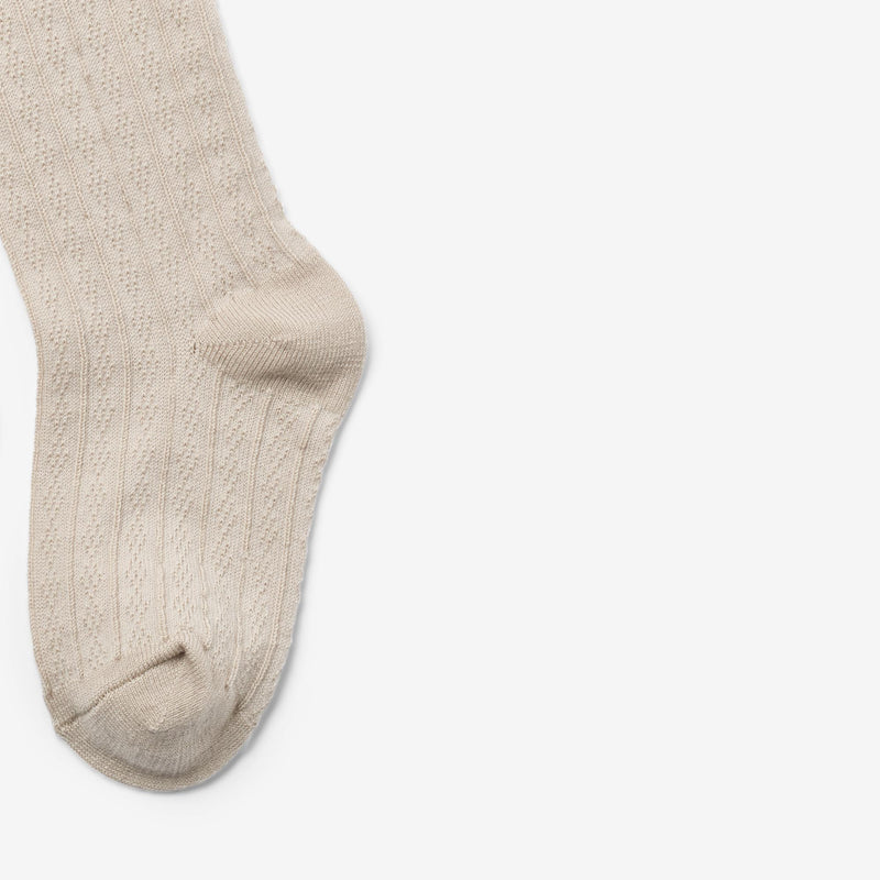 Wheat Main Wool Lace Tights Karla Socks/Tights 3191 offwhite