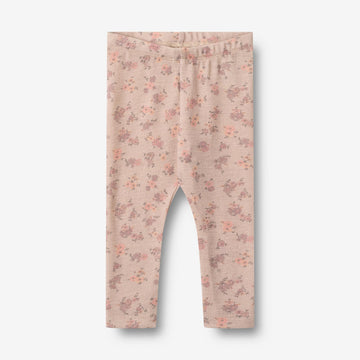 Wheat Wool Wool Leggings Agi | Baby Legging 1358 lilac flowers