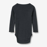 Wheat Wool Wool Silk Body L/S Lucca Underwear/Bodies 1432 navy