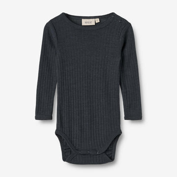 Wheat SMU Wool Silk Body L/S Lucca Underwear/Bodies 1432 navy